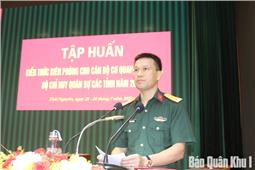 Quân khu tập huấn kiến thức biên phòng cho cán bộ, sĩ quan năm 2025